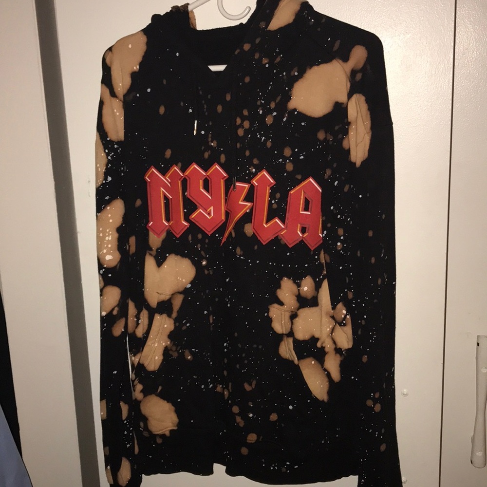 MEN! Splattered/TideDIE hooded sweater